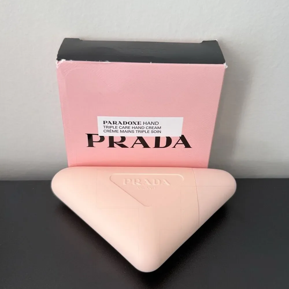 PRADA Paradoxe Hand Cream Lotion NIB Pink Triangle Bottle Floral Fragrance 1.6oz